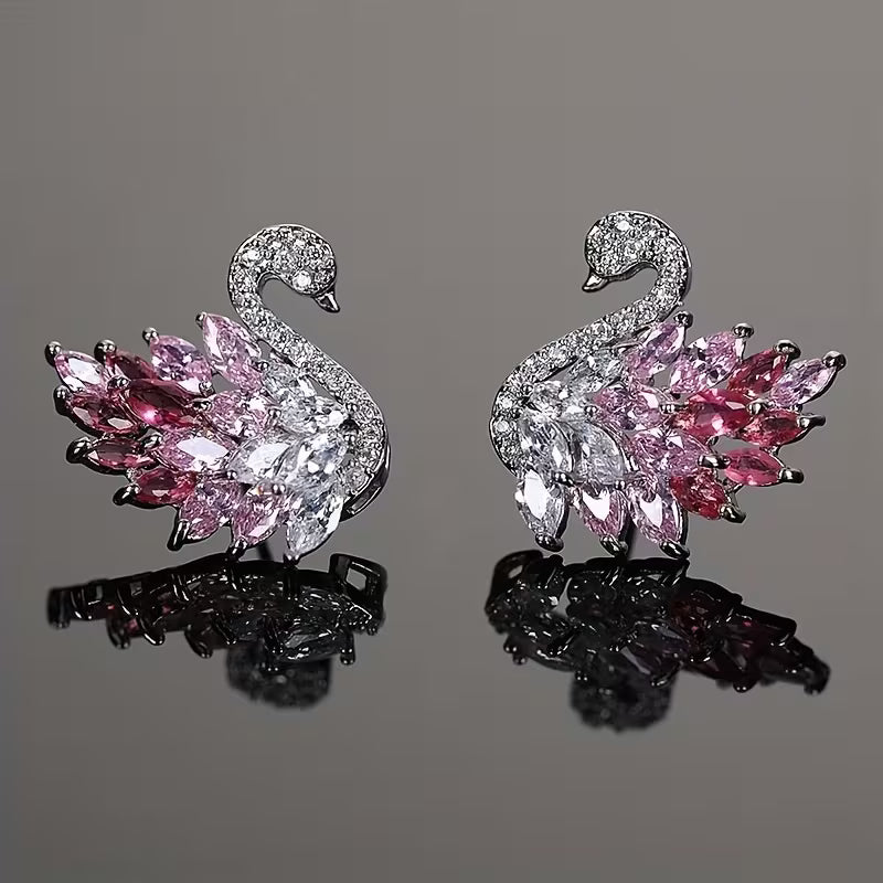 Royal Style Swan Earring