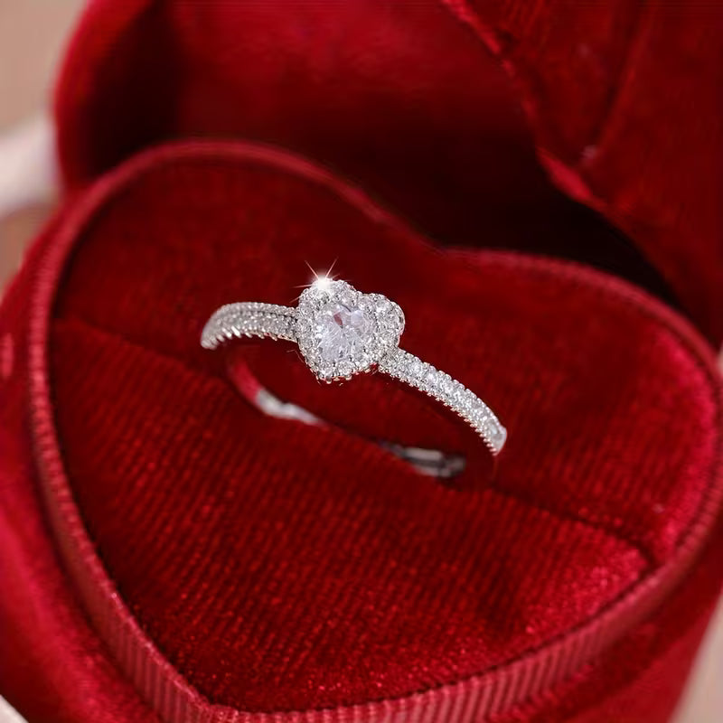 Luxury Cubic Zirconia Engagement Ring